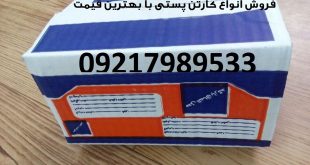 فروش انواع کارتن پستی