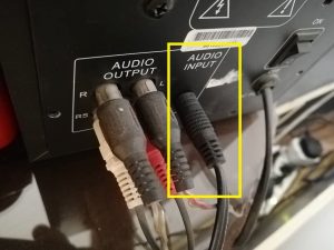 ورودی صدا تک فیش یک اسپیکر AUX 3.5